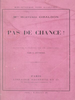 cover image of Pas de chance !